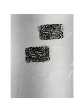 Musi Vintage Ornate Metal Shoe Clips